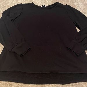 Solid black sweatshirt